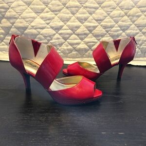 Coach and Four Red Heels